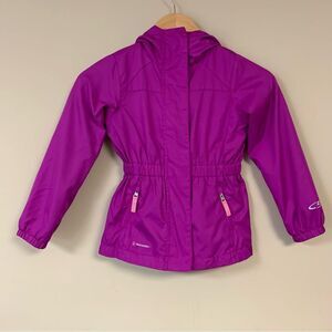 Champion Jacket Girls XS 4-5 Hooded Windbreaker Windproof Softshell Lightweight